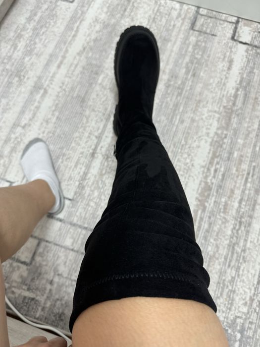 Сапоги зимние ботфорды