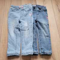 2 x pantaloni captusiti fete m98 2-3 ani