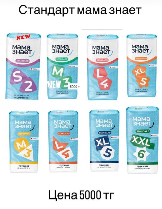 Подгузники  мама знает