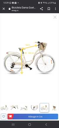 Bicicleta Dama Goetze® Mood, 7 viteze, Roti din aluminiu marimea 28"