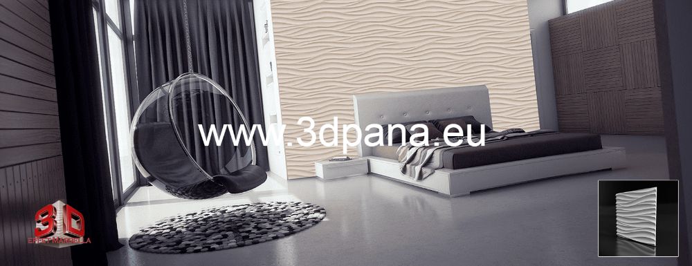 Декоративни 3D панели - 3д гипсови панели, облицовки за стени 0022