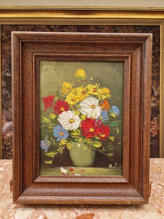 Натюрморт уникален авторски масло платно  рамка
