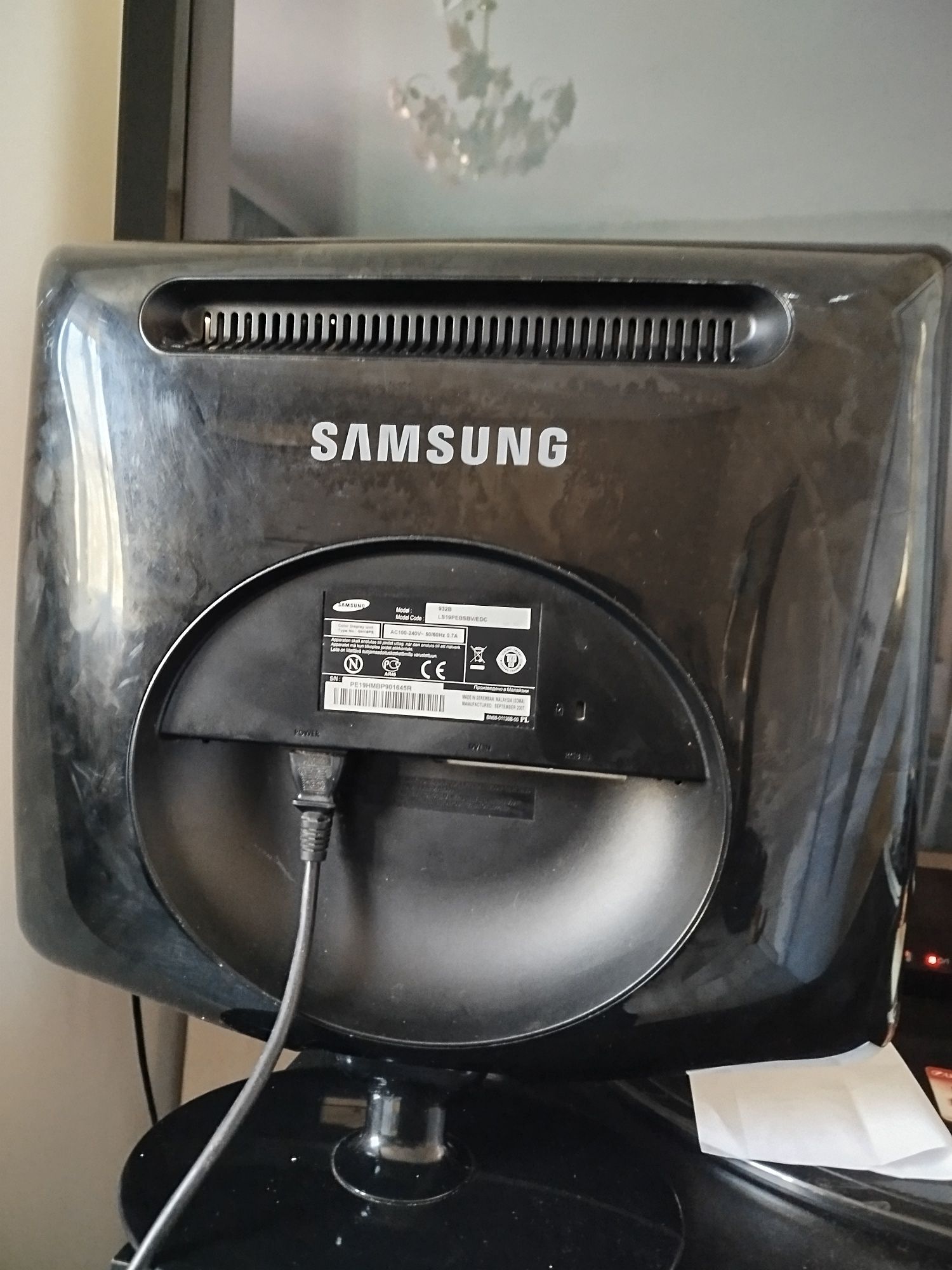 Тft монитор samsung 19" sm -932b vga