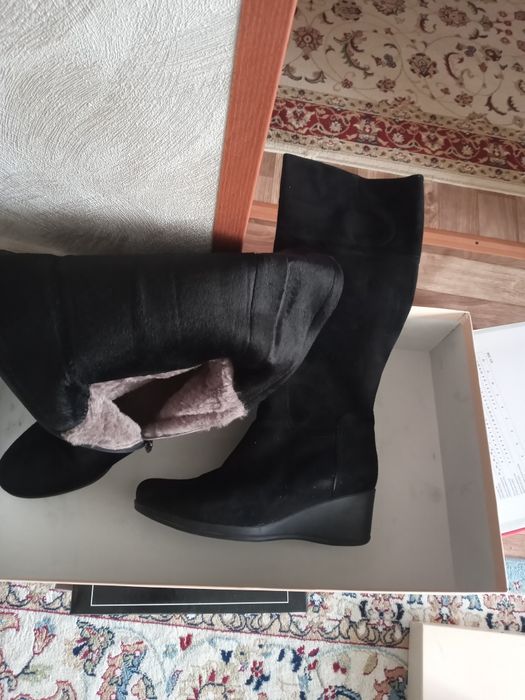 Дубленка и сапоги