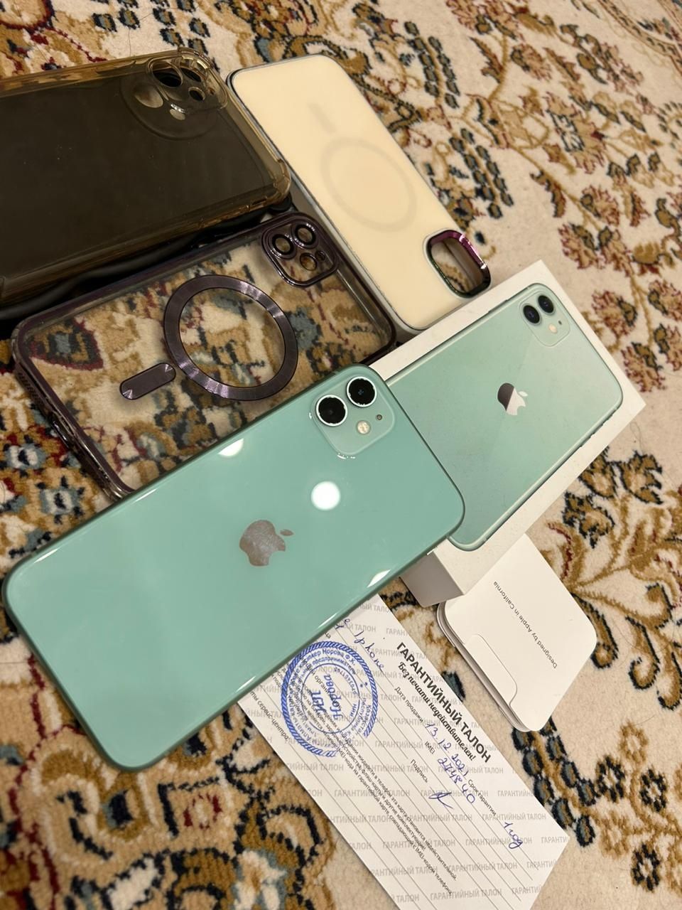 Iphone 11 128гб состояние отличное цвет зелёный