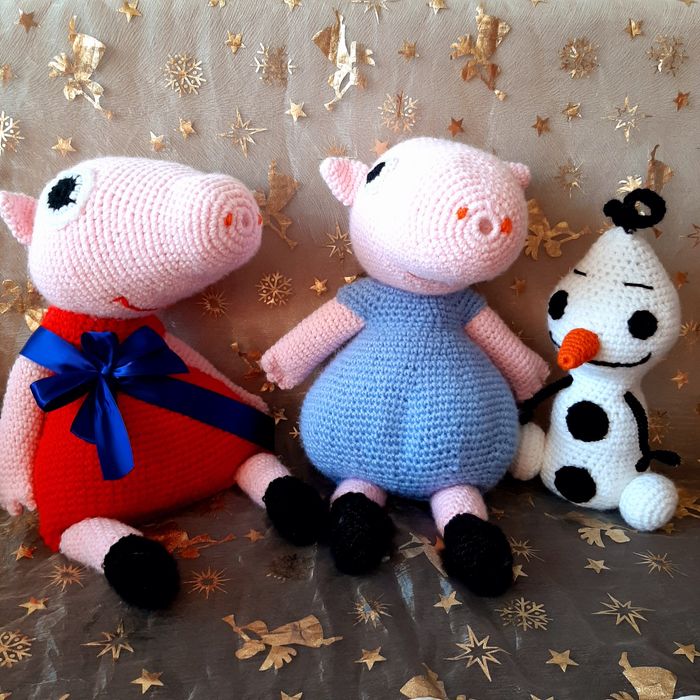 Плетени играчки, Пепа Пиг, Падмингтон, Олаф, ръчна изработка