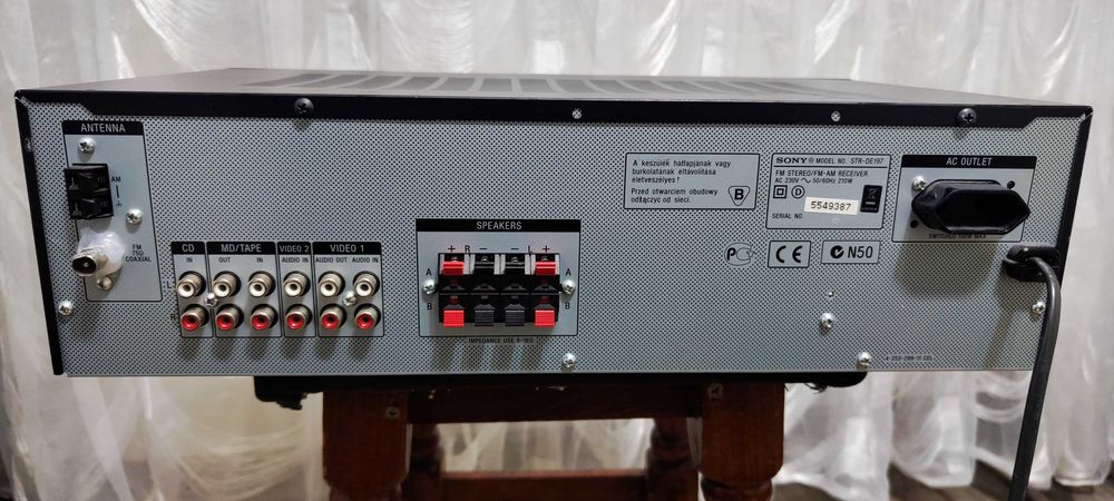 Amplificator Audio Sony STR-DE197 Statie Audio Amplituner Negru