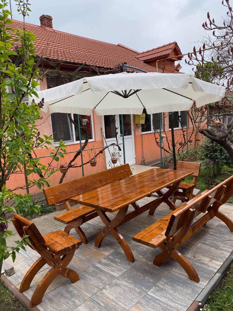 Set mobilier( masa,banca,scaun) foisor, terasa, filigorie
