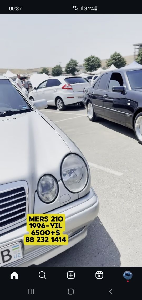 Mers 1996 yil kiraska bogan butun moshina