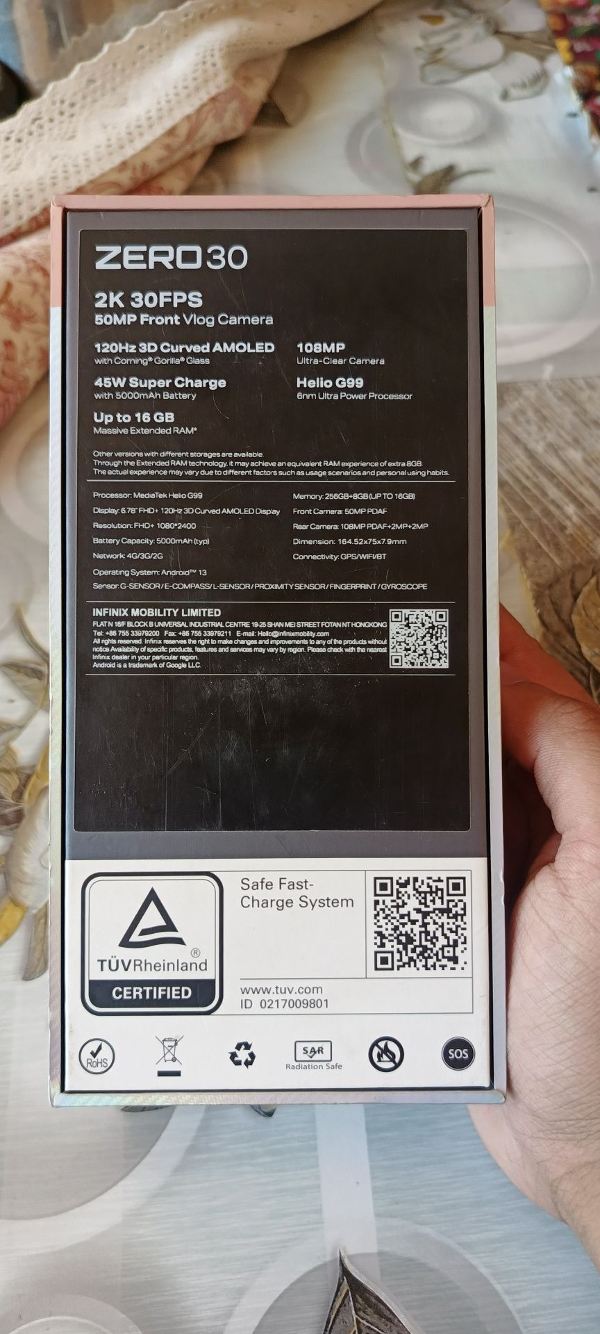 Infinix zero 30 16/256