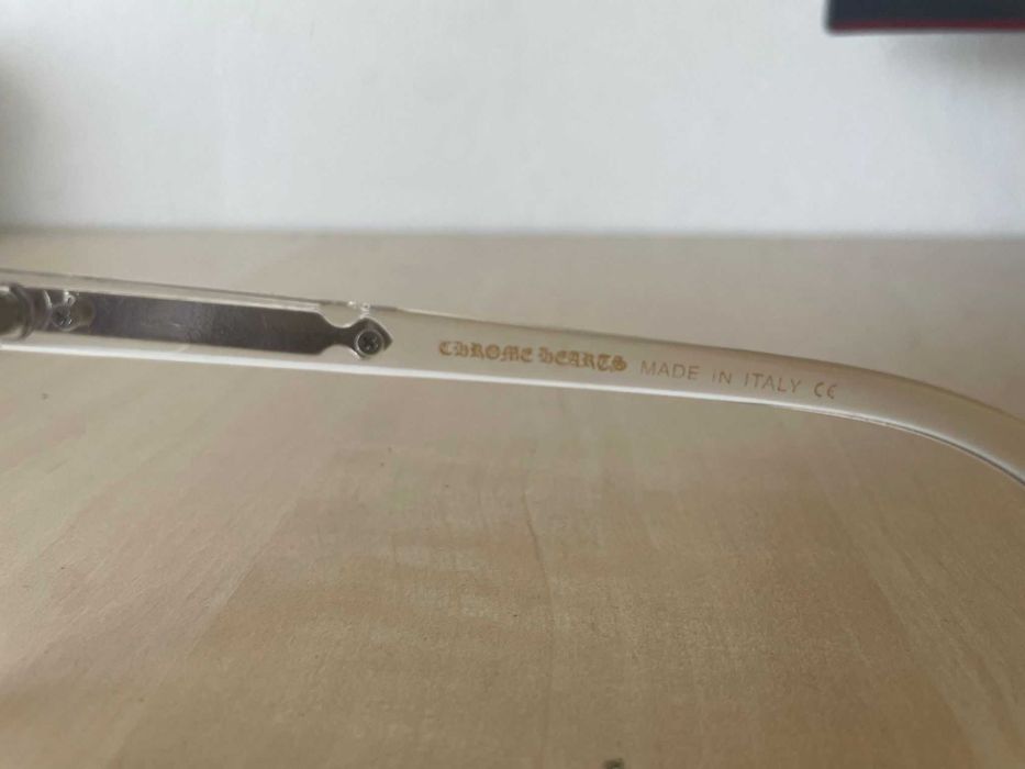 ochelari anti blue ligt Chrome Hearts, albi transparenti