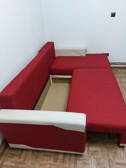 Coltar extensibil dreapta cu ladă 223 x 139 x 85 cm