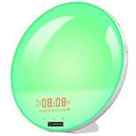 Lampa LED cu Radio FM, Alarma si Simulare Rasarit/Apus Soare Fara App