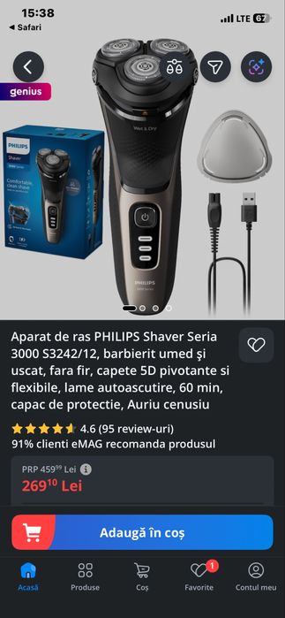 Vand shaver philips nou in cutie
