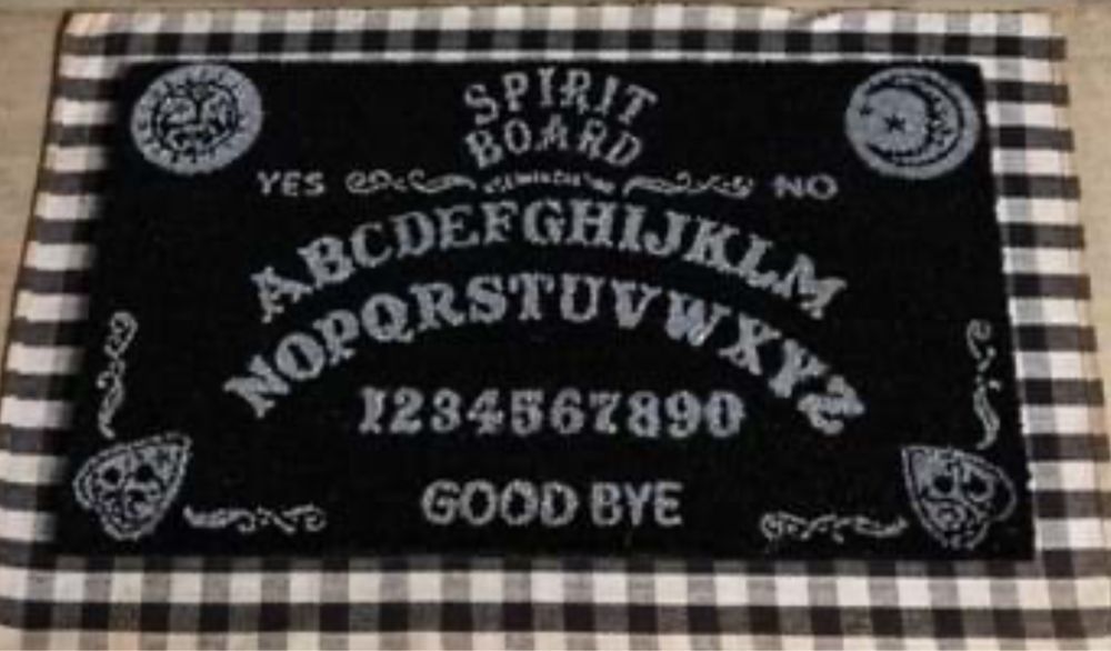 Covor intrare , placa Ouija de spiritism decor casa de Halloween