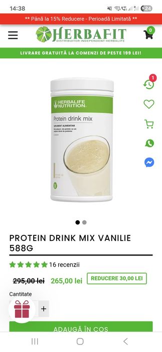 Herbalife protein drink