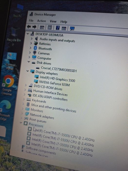 Laptop Dell funcțional intel i7 gen 5 video dedicat 4gb ssd