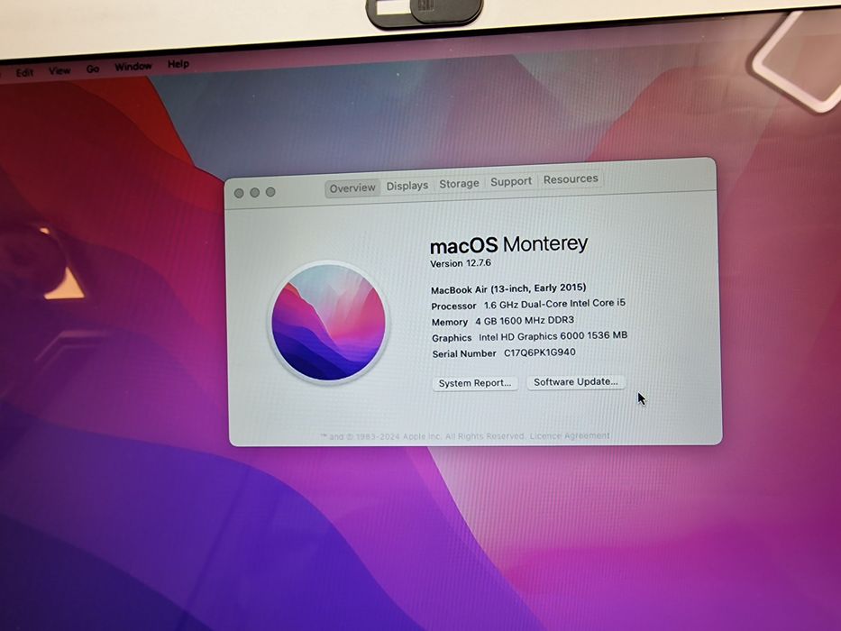 Macbook Air 13 2015 i5 Laptop Apple