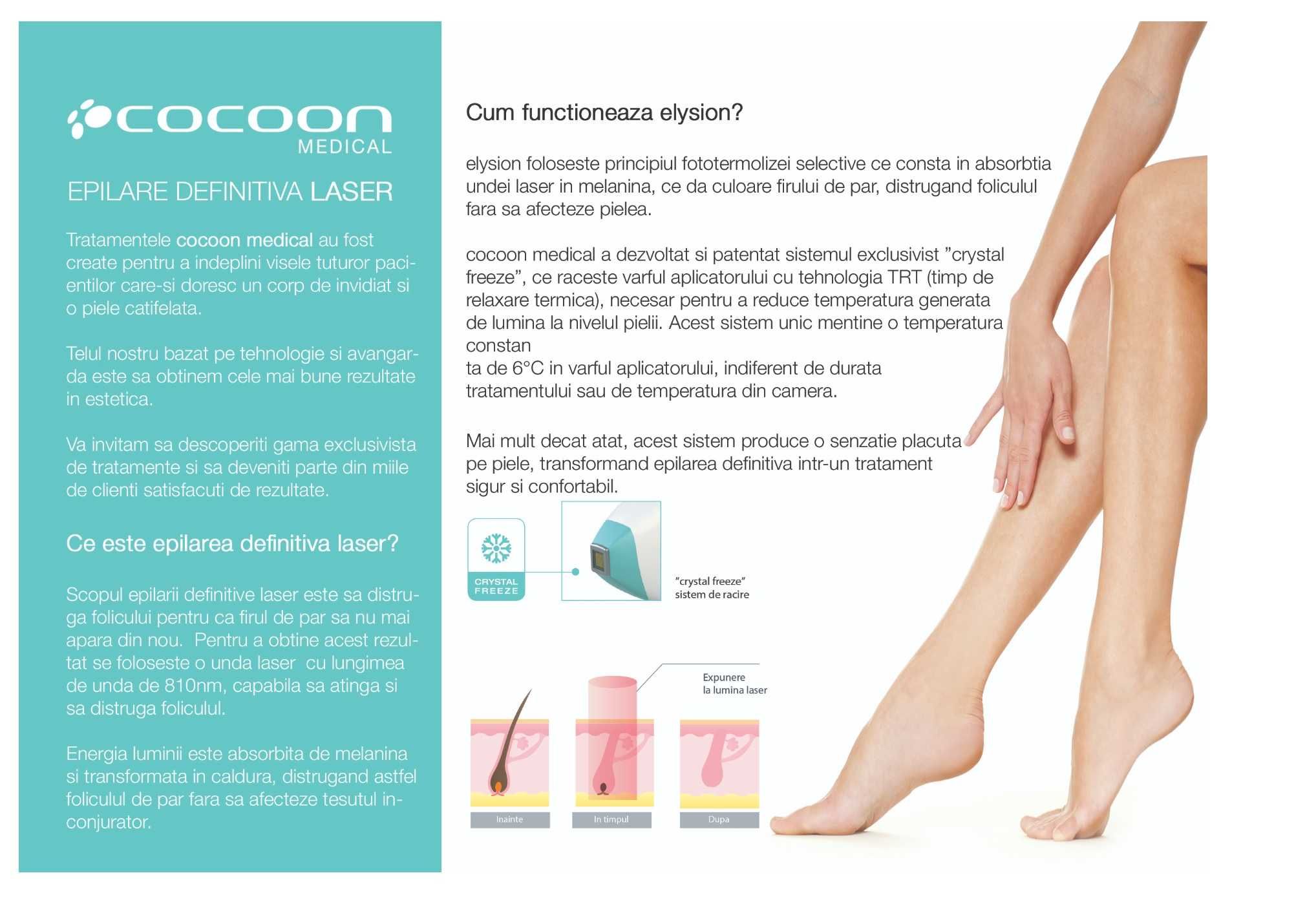 499 Ron Full Body Epilare Definitiva cu Laser Medical Elysion Pro