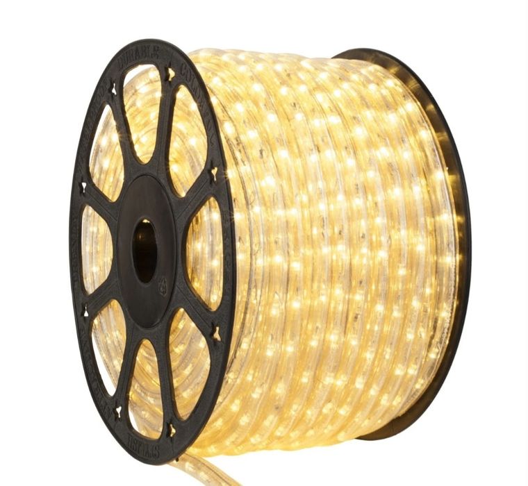 Instalatie tip Furtun Luminos Led 50/100m 2 alimentatoare cu joc lumin