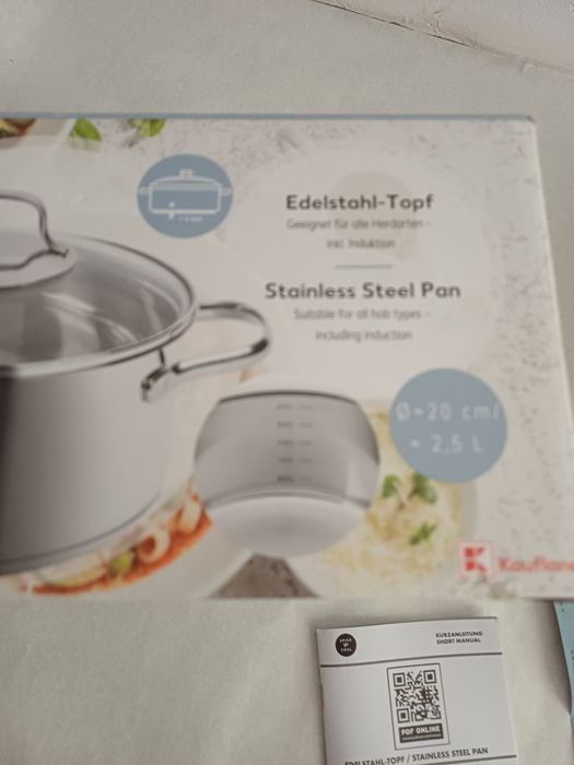 Чисто нова тенджера 20 см. 2.5 л.