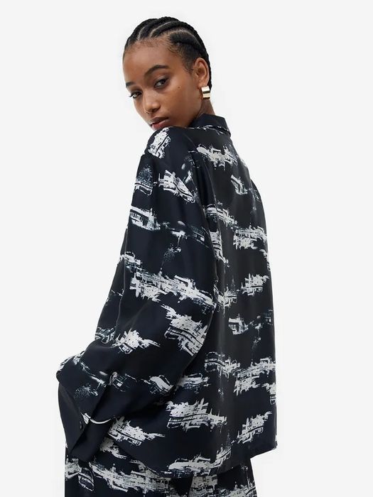 Риза с принт H&M