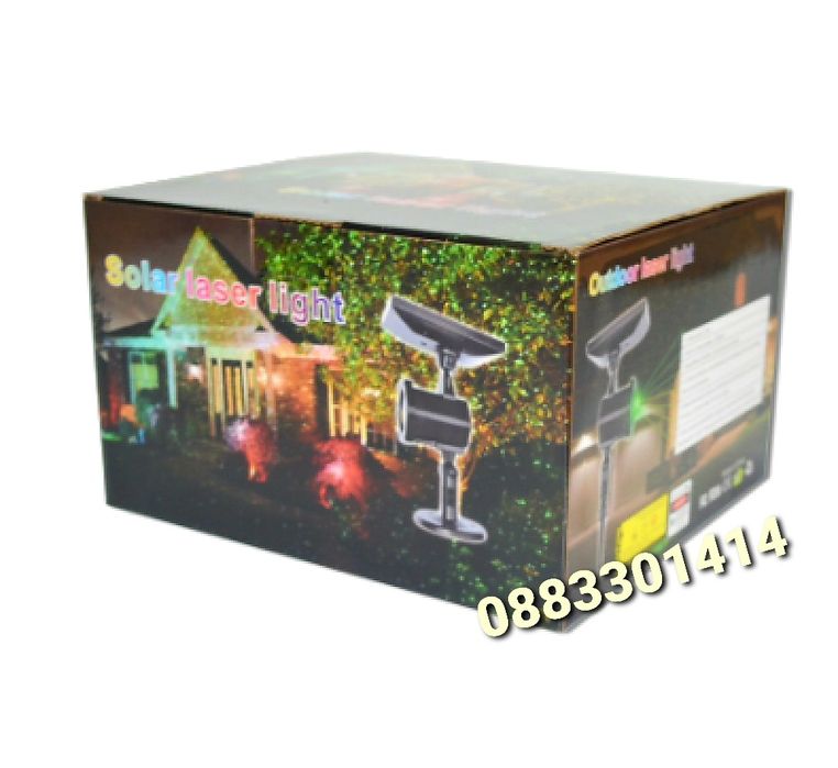 Коледен Лазерен Соларен Прожектор