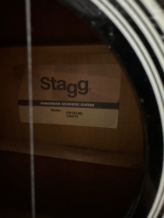Акустична китара Stagg SW201BK