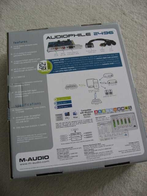 Placa de sunet M-AUDIO Audiophile 2496