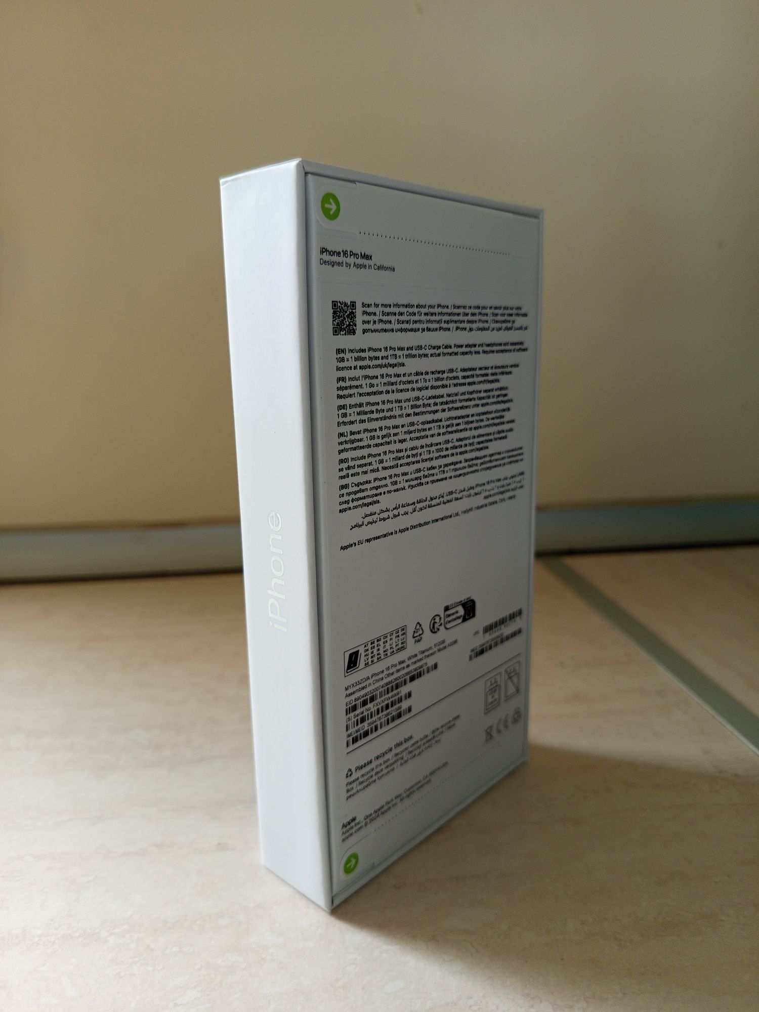 iPhone 16 Pro Max 512GB White Titanium НОВ