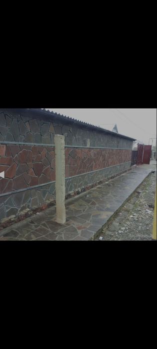 Дикий красный камень. Плитняк.