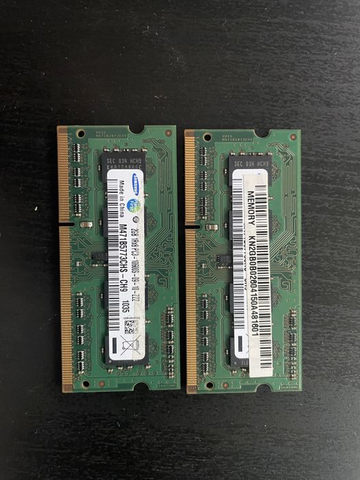 Vand RAM pentru laptop DDR3 2gbx2