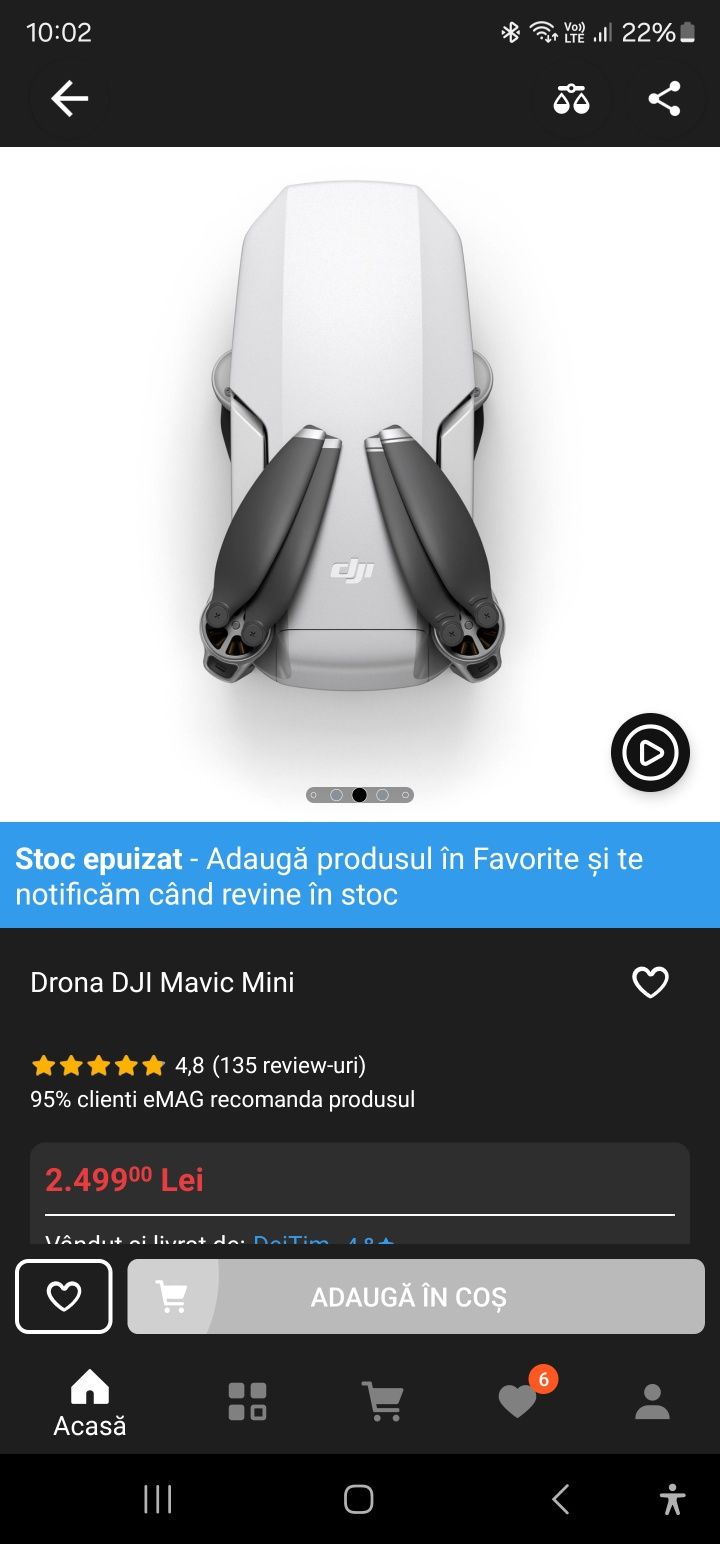 Dronă  DJI   malvic  mini