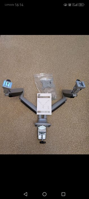 Кронштейн для монитора Skill Tech SH100-C024 — двухрычажный, газовый,