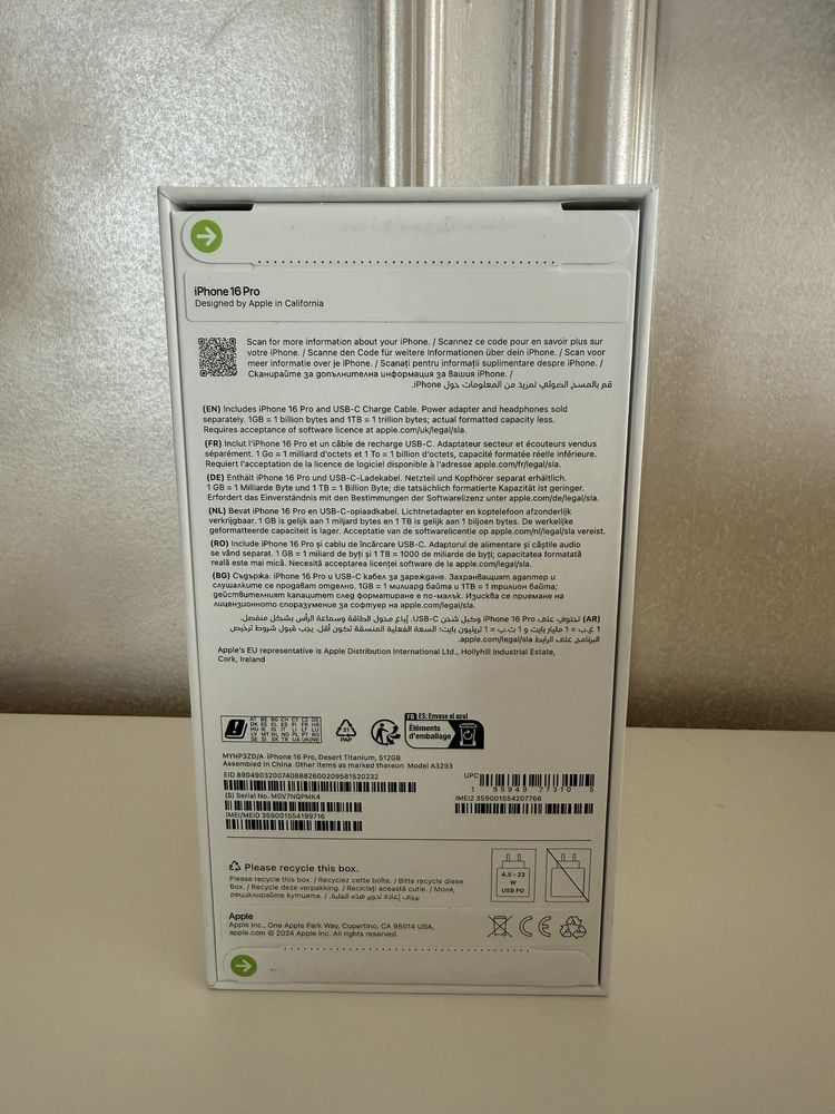 Iphone 16 PRO 512 Gb, sigilat, factura