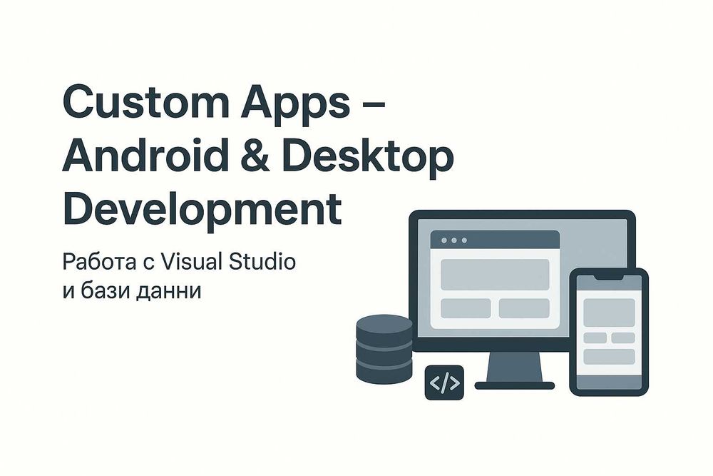 Изработка на Android и Desktop приложения за бизнес и лични нужди