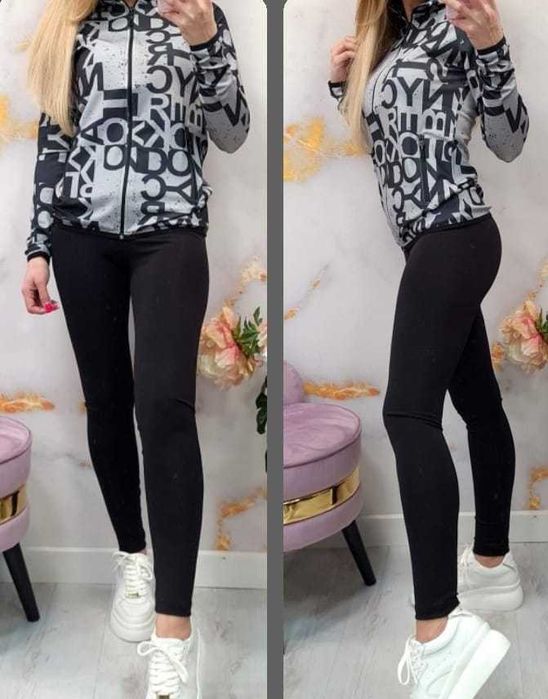 Дамски спортен екип с клин / полиестер и еластан