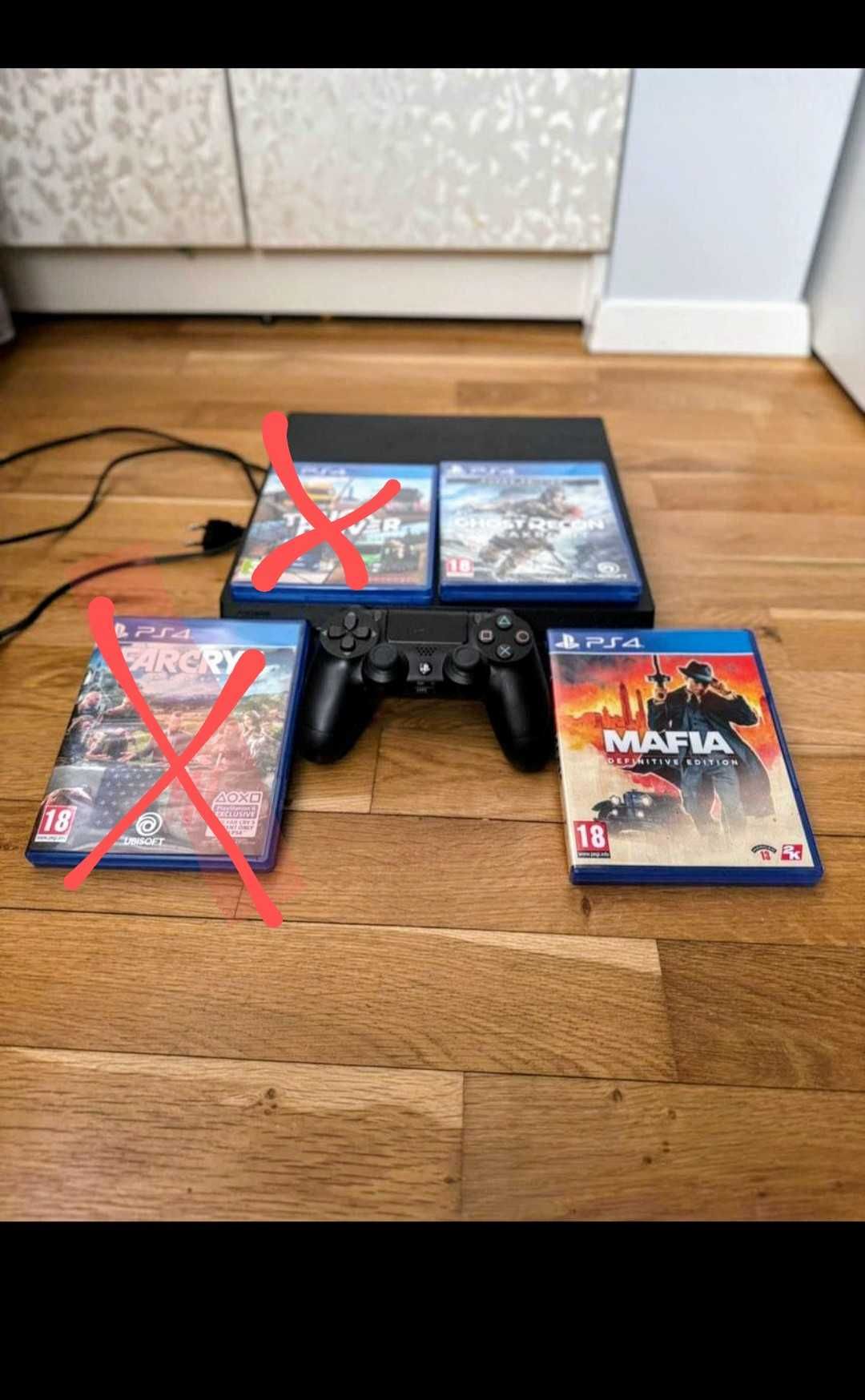 Ps4 pro 1TB   има няколко игри на конзолата и на диск
