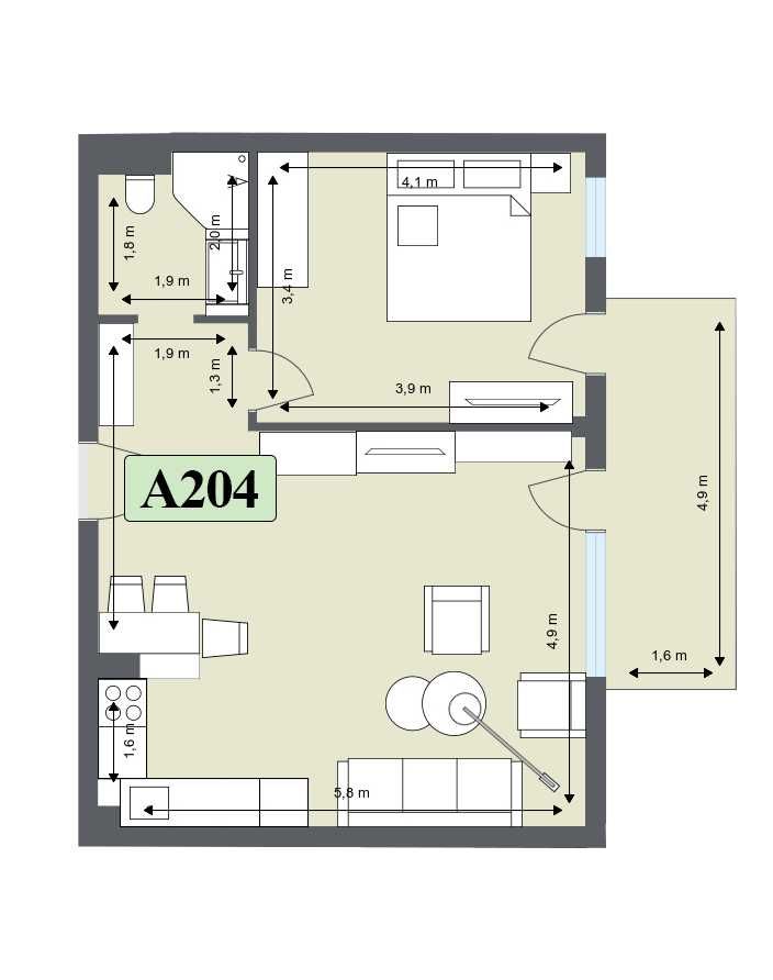 Продава се Двустаен апартамент в Банско - 73 кв.м за 758 €/кв.м - Снимка #4