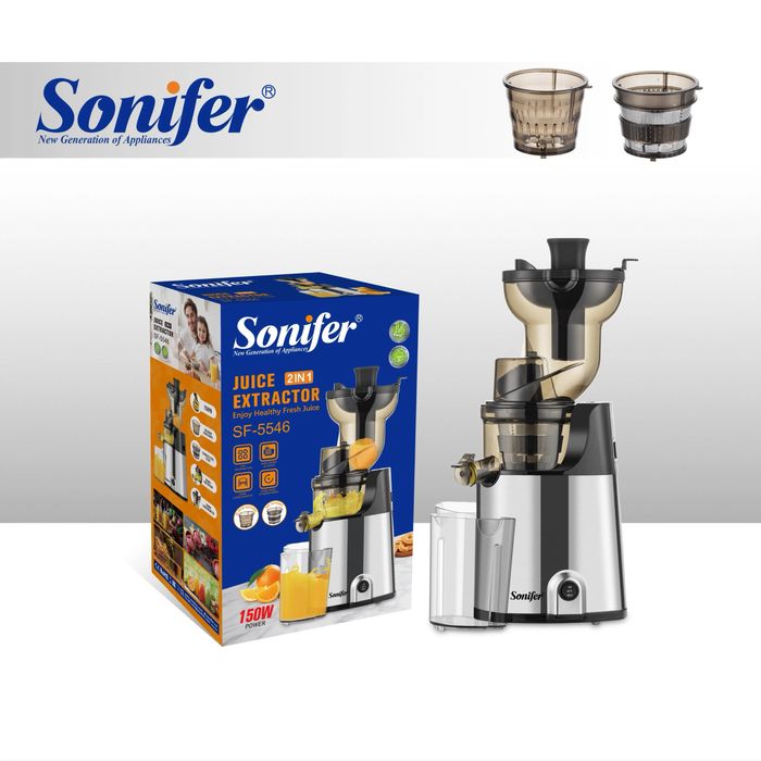 Соковыжималка для фруктов и овощей, Sonifer SF-5546 2 в 1