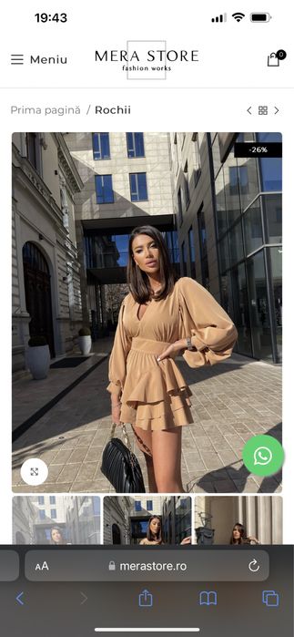 Rochie boho scurta noua/ salopeta lunga