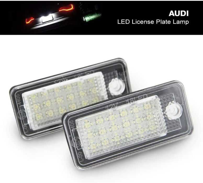 LED Диодни Плафон Audi Q7 A3 8P A4 B6 Tdi за Заден Номер Светлини