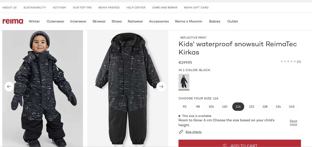 Ски гащеризон Reima 5-6 години 15000mm