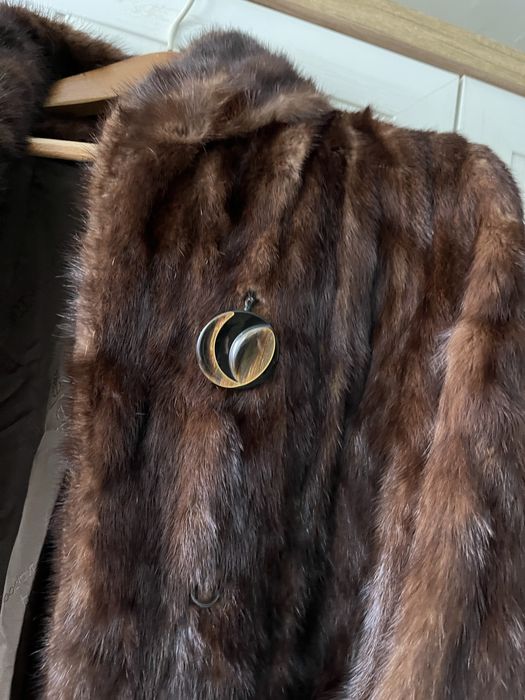 haina din blana naturala de nutrie