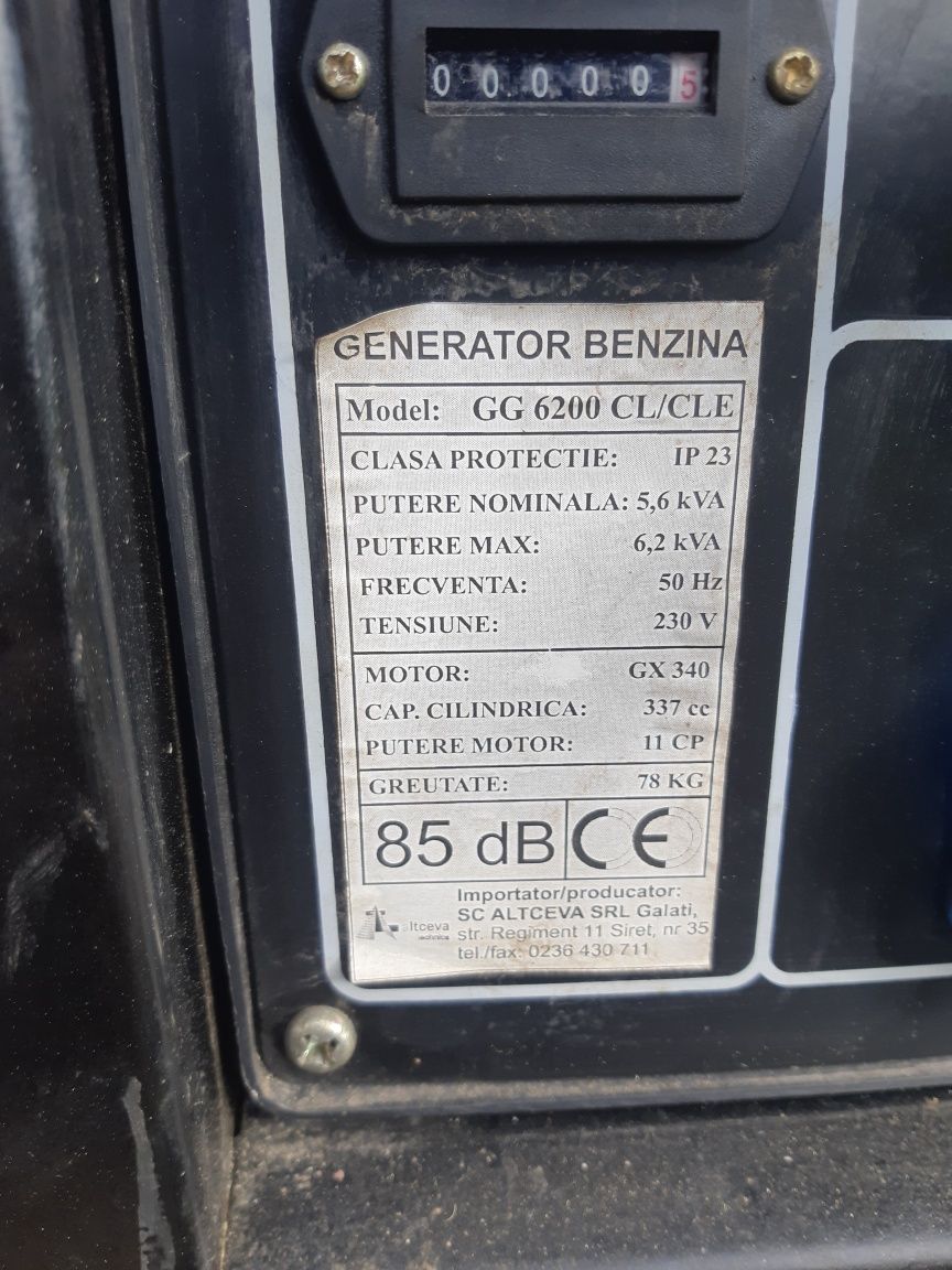 Generator curent profesional  pe benzina