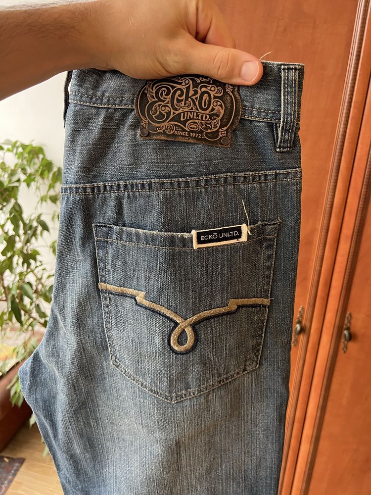 Мъжки дънки G-Star Raw, Ecko Unltd., Mustang - като нови
