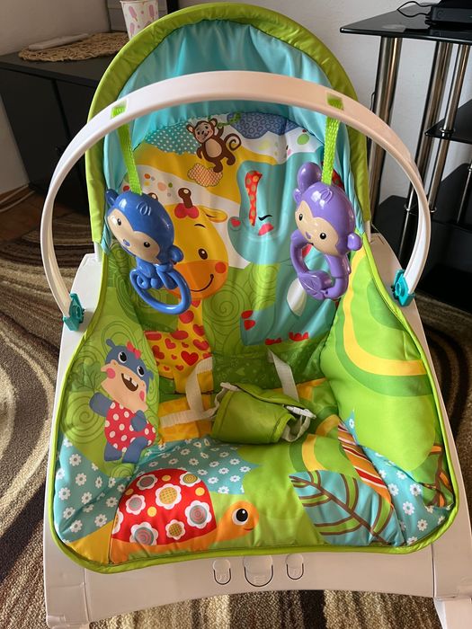 Бебешки шезлонг и люлеещо столче 3 в 1 Fisher Price
