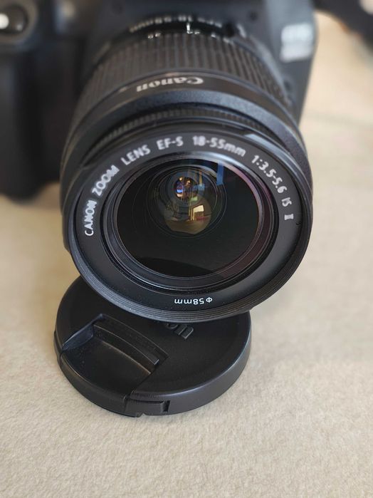 DSLR Canon EOS 2000D,24.1 MP, Negru + Obiectiv EF-S 18-55mm IS II