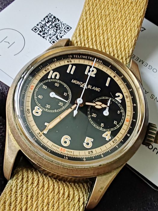 Ceas Montblanc 1858 Bronze Automatic Chronograph Acte-Cutie!