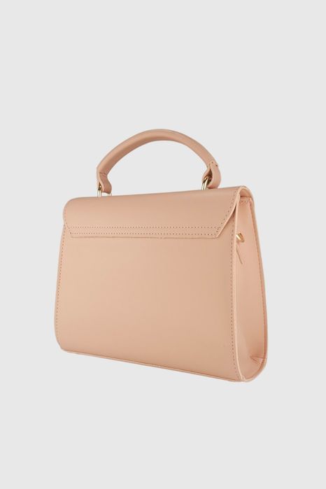 НОВО! ЛИКВИДАЦИЯ! Стилна твърда дамска чанта с лъскава закопчалка